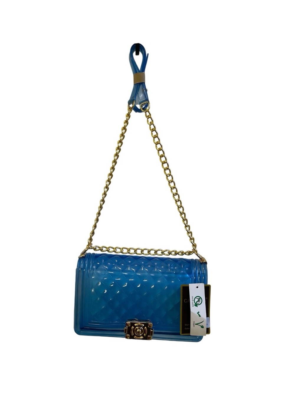 Blue Jelly Chain Shoulder Bag - NWT **